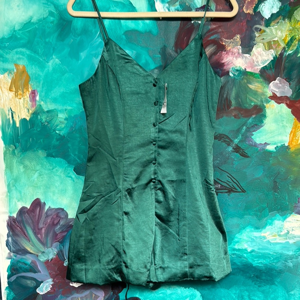 Elegant Green Women's Romper